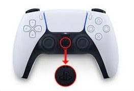 PS button on PS5 to Connect With Roku TV