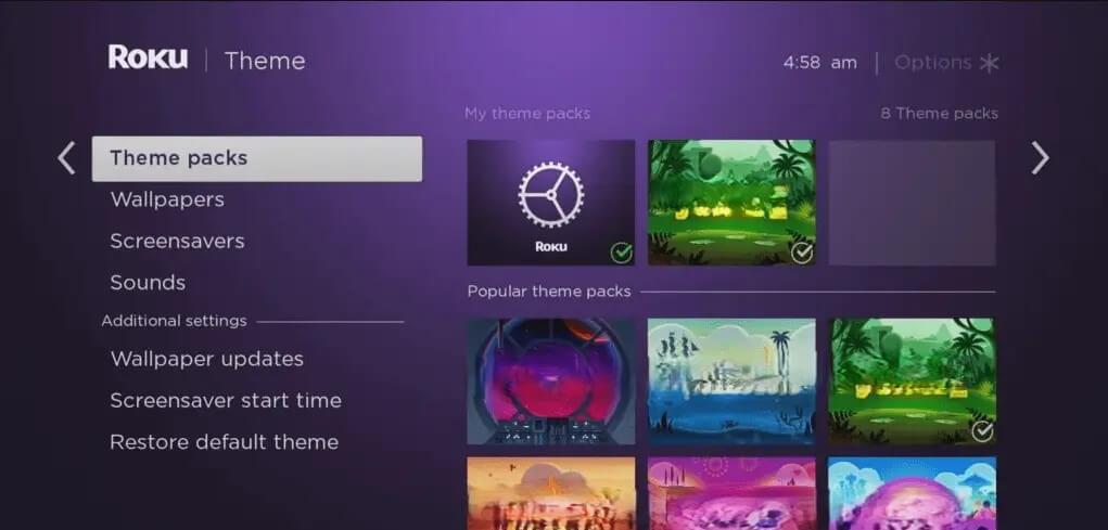 Roku Secret Menu Theme Changer