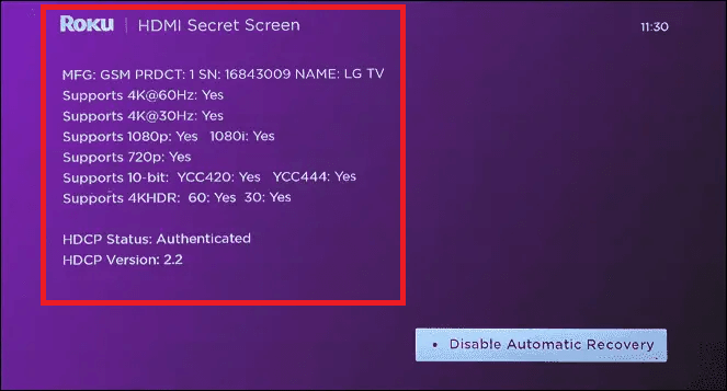 Know the Video Settings