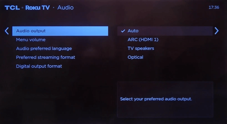 Select Audio Output