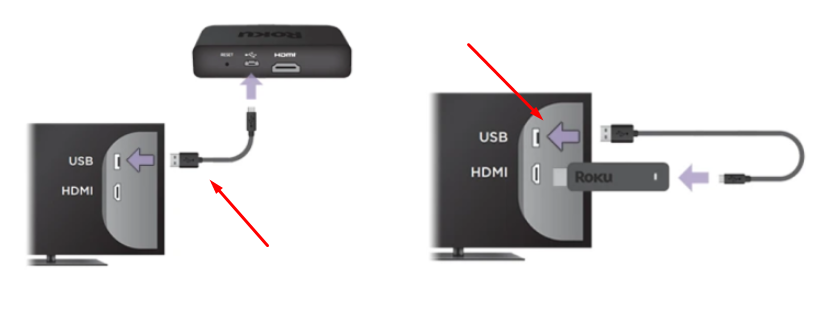 Connect Roku with HDMI