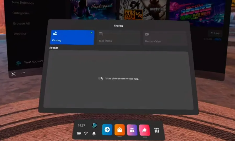 Click the Cast icon