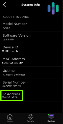 Find Roku IP Address using The Roku App (official) on your mobile