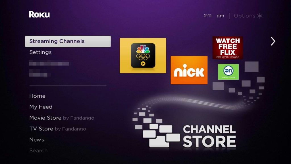 Tap the Streaming Channels