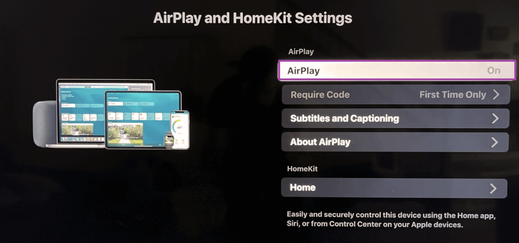 Click AirPlay