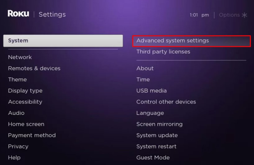 Select Advanced System Settings