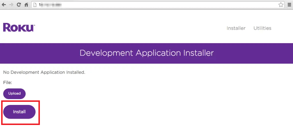 Sideload channels on Roku using Developer Mode