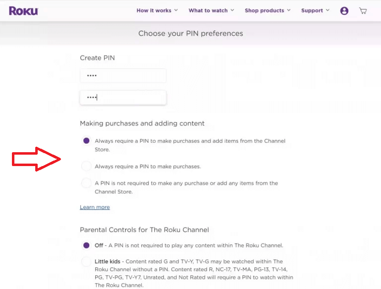 Roku Parental Controls