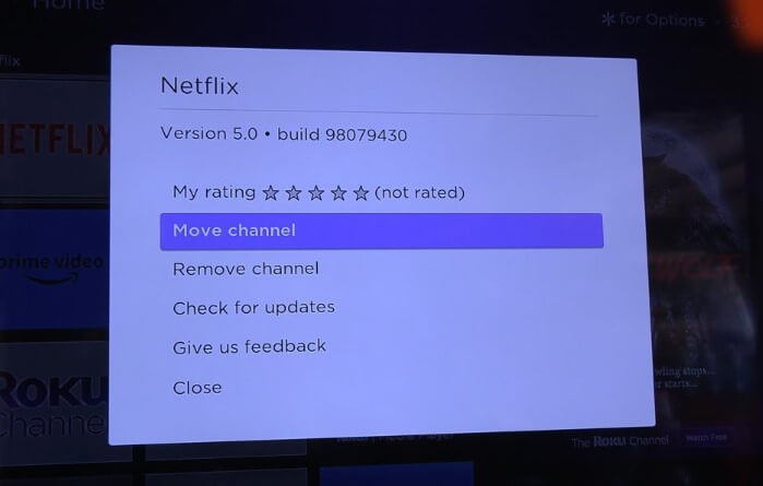 Move Channels on Roku