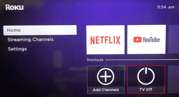 Select TV Off