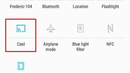 Select Cast to Mirror the Ignite TV App on Roku