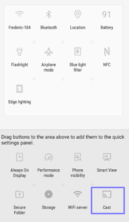 Click Cast icon