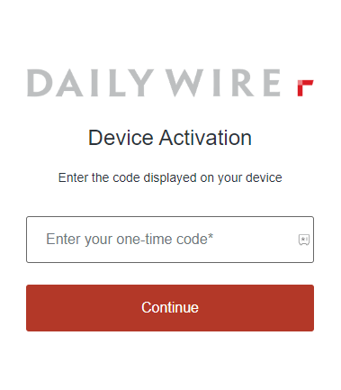 Daily Wire on Roku-Activate app