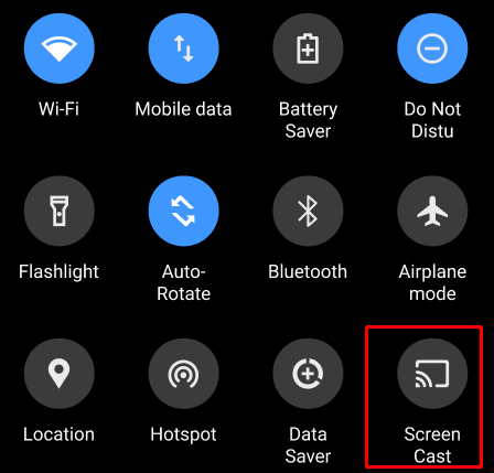 Patreon on Roku - Select the Screen Cast option
