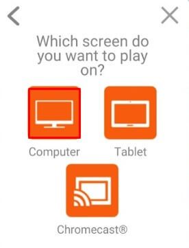 Select Computer to Get Just Dance Now on Roku