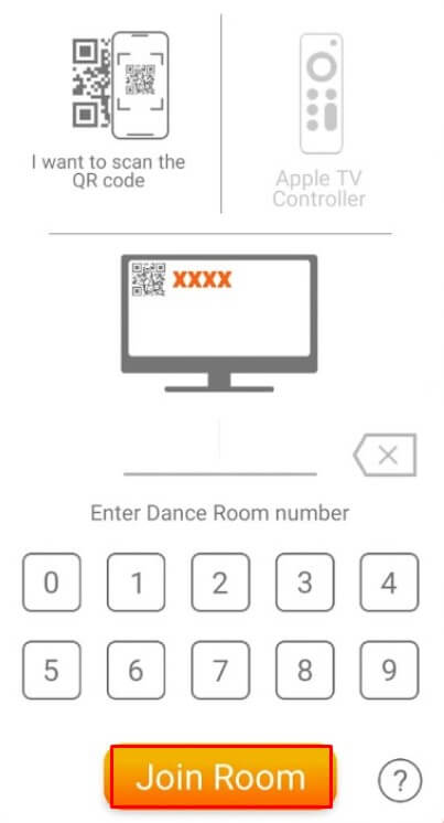 Tap on the Join Room Option