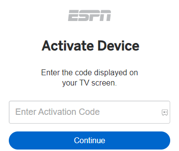 Activate ESPN