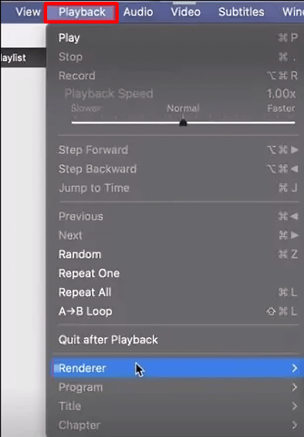 VLC on Roku - Select Playback