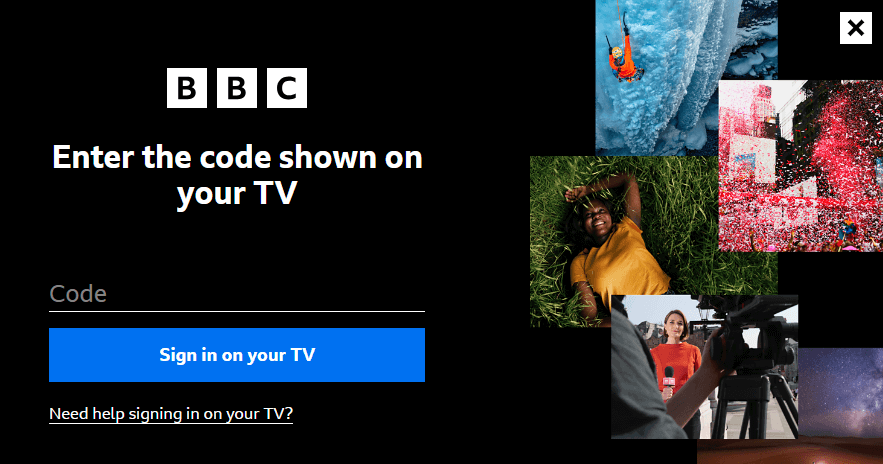 BBC iPlayer on Roku-Activate