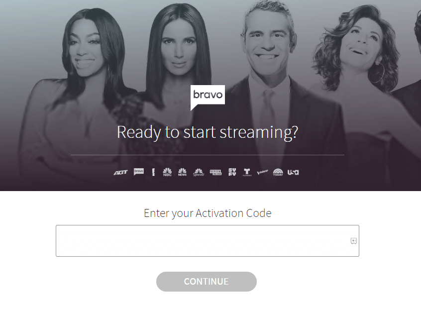 Bravo on Roku-Activate