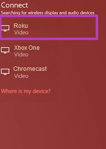Reddit on Roku- Win + K buttons on PC