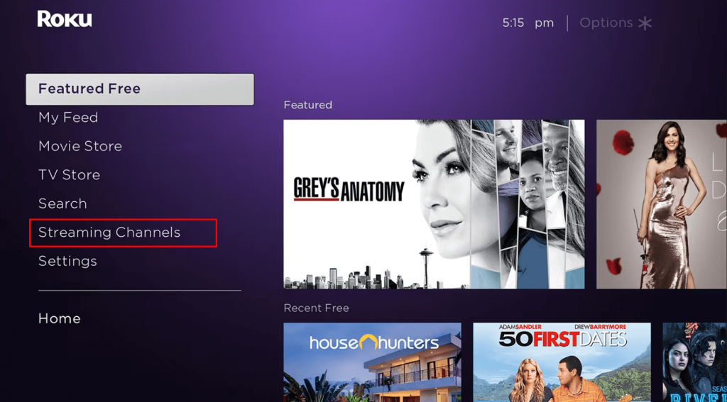 Select Streaming Channels