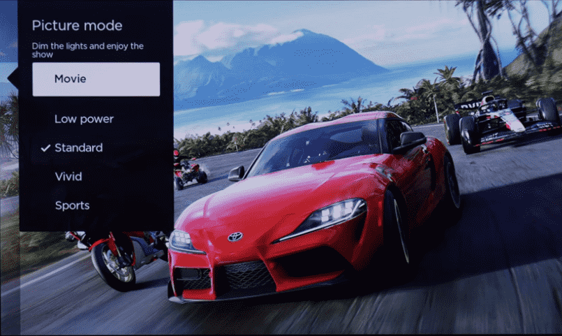 Change the Picture Mode settings on your Roku for best picture delivery