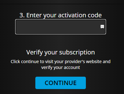 Enter the code and activate the History Channel app on Roku