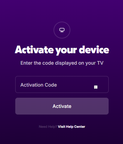 Enter the code and click on the Activate button to stream Tubi TV on Roku