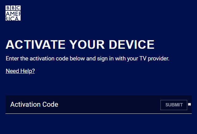Enter the activation code and click on Submit button
