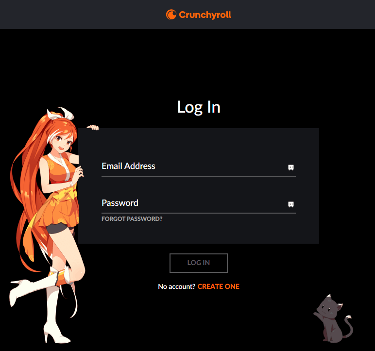Type in the login details and activate Crunchyroll on Roku