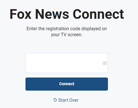 Enter the code and click on Connect to activate Fox News on Roku