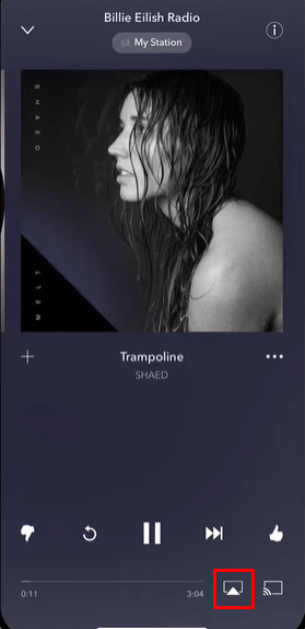 AirPlay Pandora on Roku via iPhone