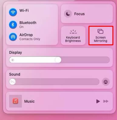 Click Screen Mirroring