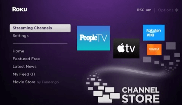 Click on Streaming Channels and download Sling TV on Roku