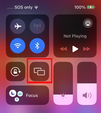 Choose the Screen Mirroring option