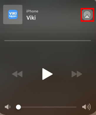 Tap on AirPlay icon on iPhone and stream Viki on Roku