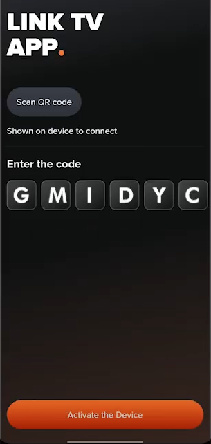 Click on Activate Device to sign in Aha on Roku