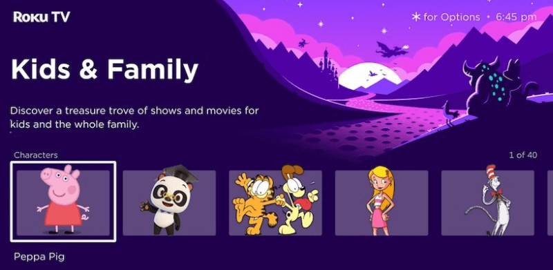 Family friendly recommendation