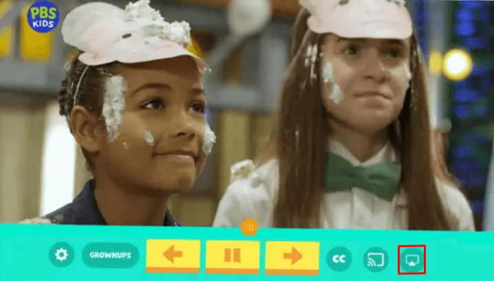 AirPlay PBS Kids on Roku via iPhone