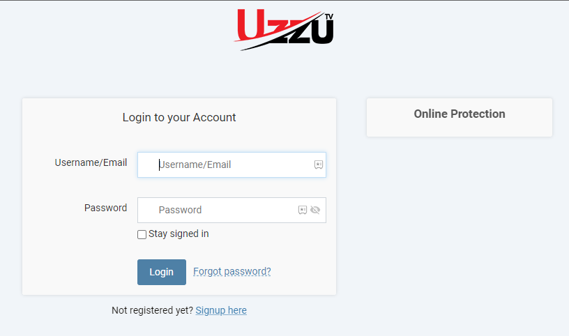 Enter the account details and click on Login button