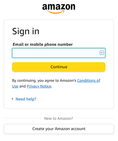 Enter the login details and activate Amazon Music on Roku