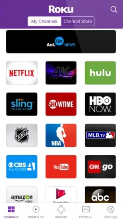 Hide Channels on Roku - Tap My Channels
