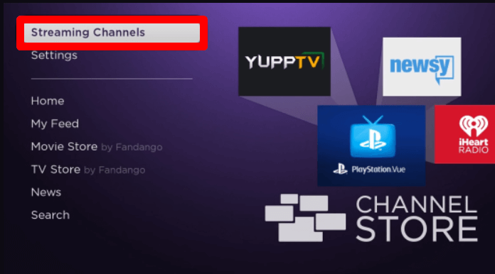 Open Streaming Channels and install PBS on Roku
