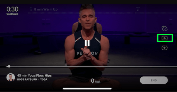 AirPlay Peleton on Roku using iPhone