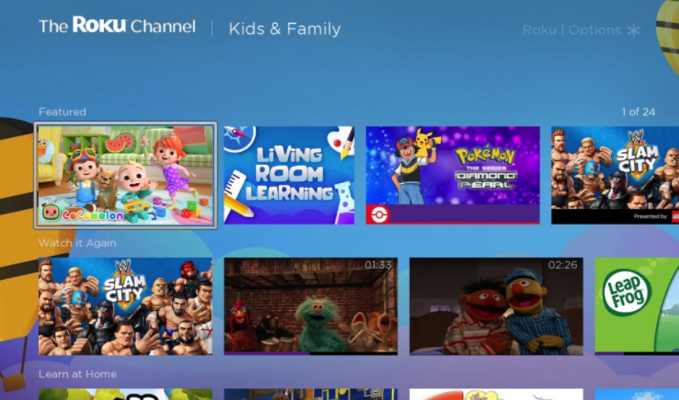Open the The Roku Channel on Roku
