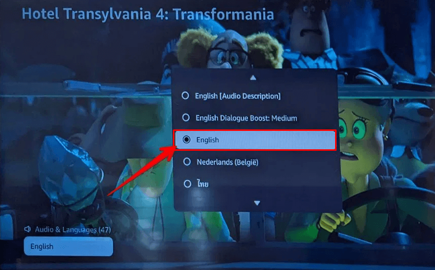 Turn off Descriptive Audio