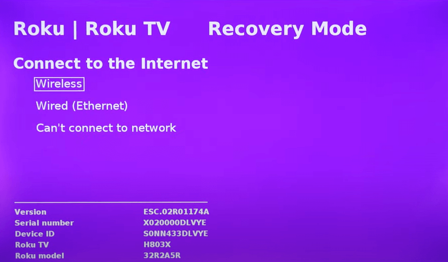 Choose Internet Connection